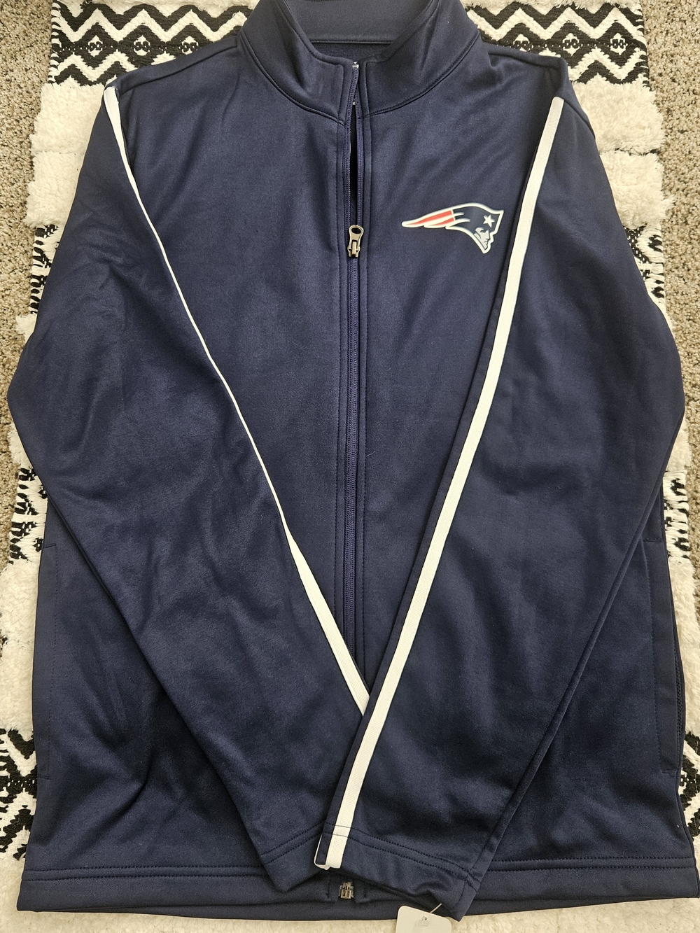 NFL Navy and White Team Apparel Jacket with Tag